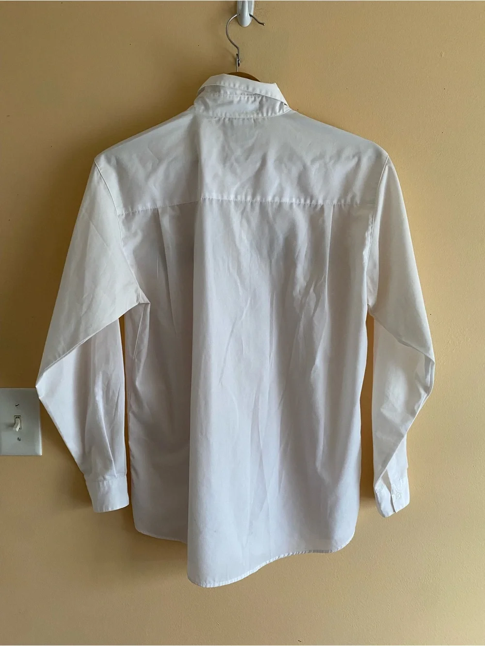 Juli Cat Embroidered Button Up Blouse Woman Medium White Long Sleeve Kitty FLAW - Picture 3 of 15
